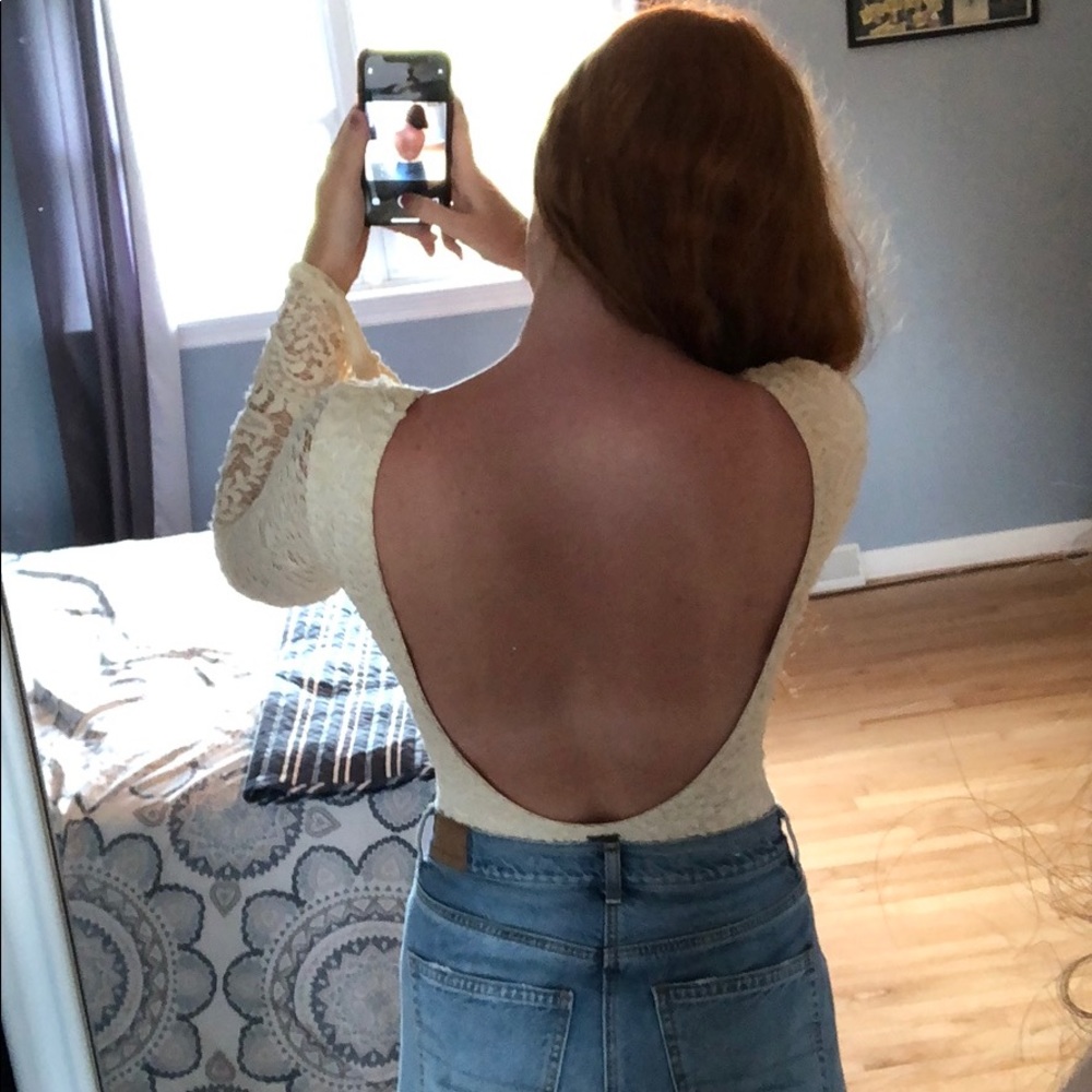 Billabong backless lace shirt